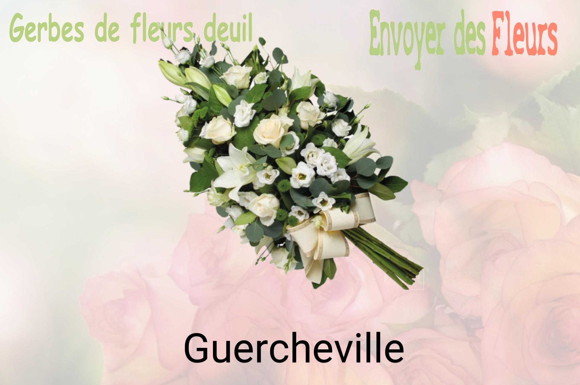Gerbe de fleurs de deuil livrée à Guercheville